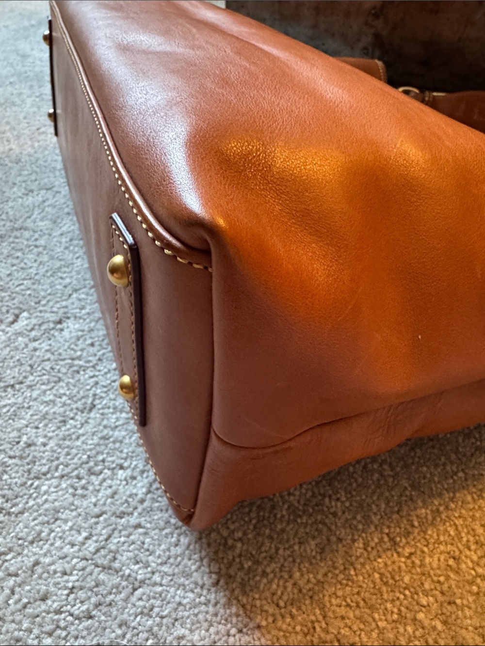 Dooney & Bourke Florentine Extra Large Courtney Sac in Natural - Picture 9 of 15